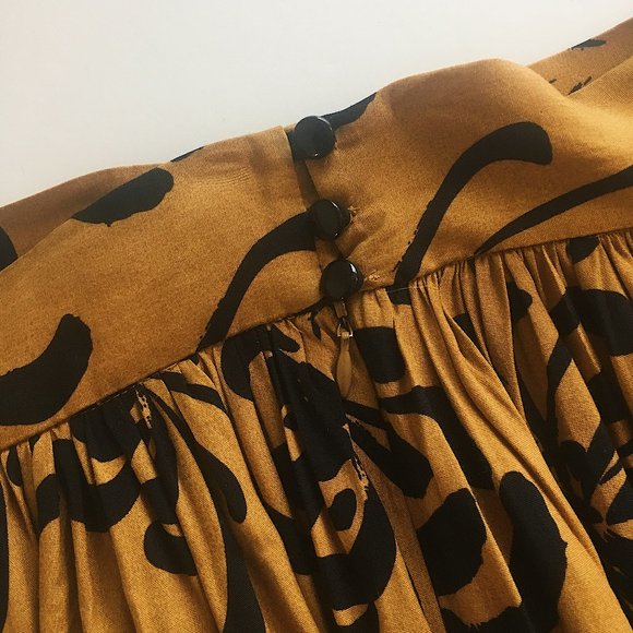 Anthropologie Sariah Calligraphy Strokes Skirt - Picture 5 of 8